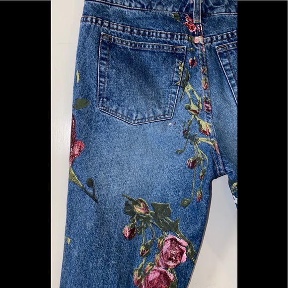Roberto Cavalli Vintage 90s Hand Painted Jeans - Picture 6 of 16